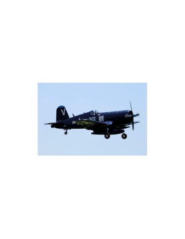 Avion Corsair 1400mm F4U-4 V3 (Bleu) kit PNP - LCDP - Radiocommande.fr