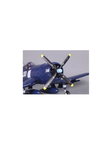 Avion Corsair 1400mm F4U-4 V3 (Bleu) kit PNP - LCDP - Radiocommande.fr