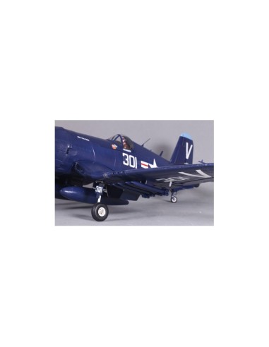 Avion Corsair 1400mm F4U-4 V3 (Bleu) kit PNP - LCDP - Radiocommande.fr