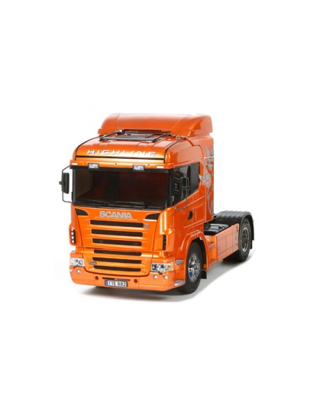 Camion Scania R470 orange - LCDP - Radiocommande.fr