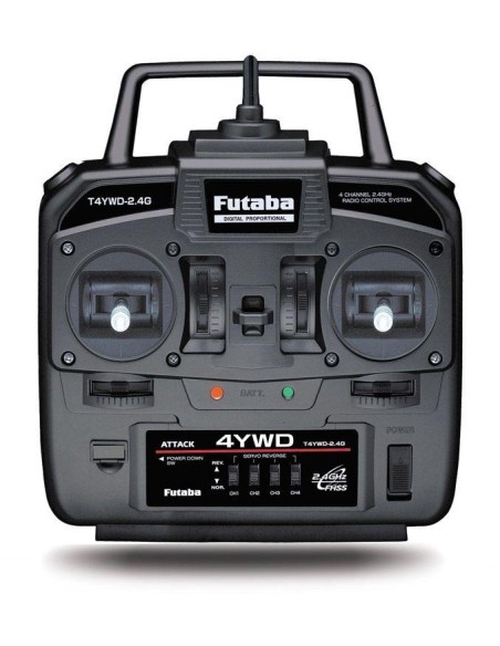 Radio futaba RADIO 4YWD R214FGE 2.4GHZ - LCDP - Radiocommande.fr