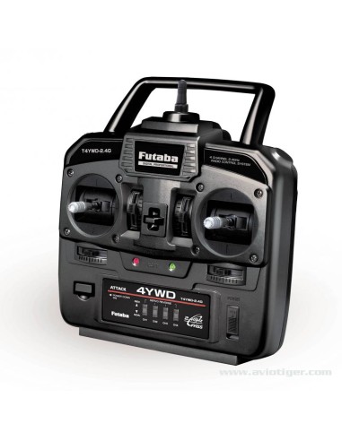 Radio futaba RADIO 4YWD R214FGE 2.4GHZ - LCDP - Radiocommande.fr