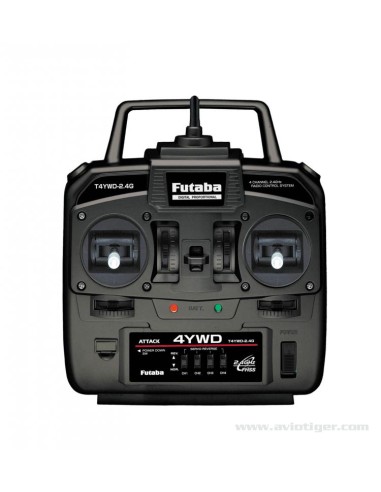 Radio futaba RADIO 4YWD R214FGE 2.4GHZ - LCDP - Radiocommande.fr