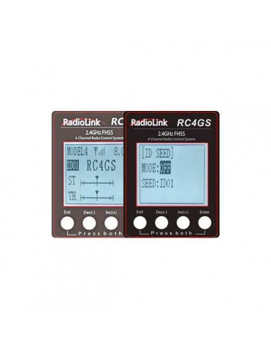 Radio 4 canaux RC4GS V2 avec récepteur Gyro R6FG intégré - LCDP - Radiocommande.fr