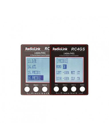 Radio 4 canaux RC4GS V2 avec récepteur Gyro R6FG intégré - LCDP - Radiocommande.fr