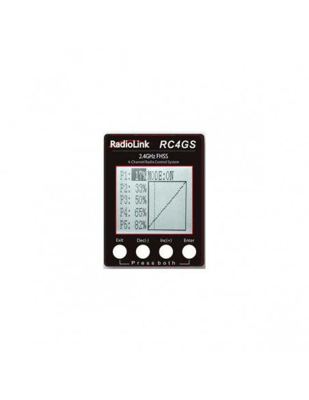 Radio 4 canaux RC4GS V2 avec récepteur Gyro R6FG intégré - LCDP - Radiocommande.fr