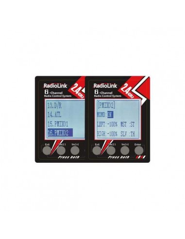 Radio 6 canaux RC6GS V2 avec récepteur gyro intégré R7FG - LCDP - Radiocommande.fr