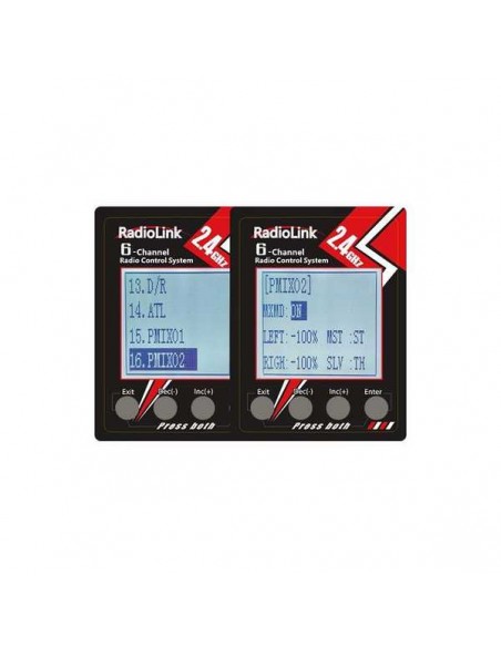 Radio 6 canaux RC6GS V2 avec récepteur gyro intégré R7FG - LCDP - Radiocommande.fr