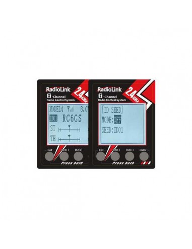 Radio 6 canaux RC6GS V2 avec récepteur gyro intégré R7FG - LCDP - Radiocommande.fr