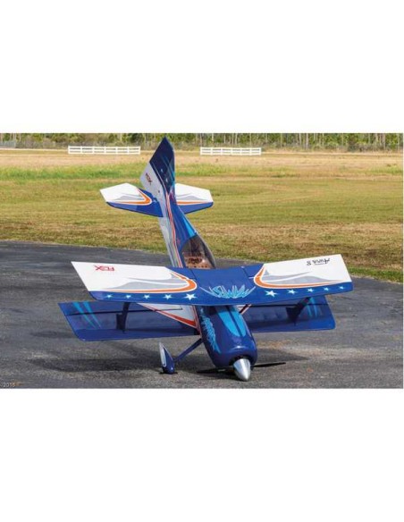 Avion PREMIER AIRCRAFT MAMBA 70CC ARF BIPLAN BLEU - LCDP - Radiocommande.fr