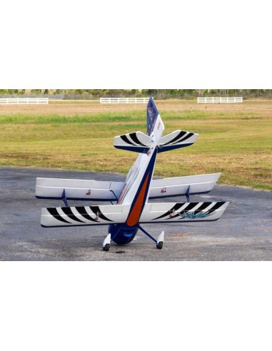 Avion PREMIER AIRCRAFT MAMBA 70CC ARF BIPLAN BLEU - LCDP - Radiocommande.fr