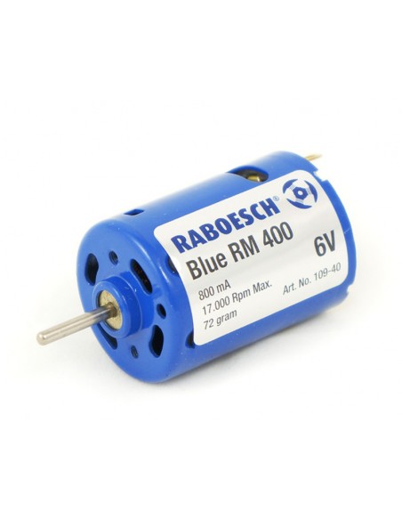 Moteur électrique bleu RM-400 6V