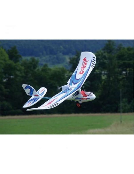 Avion KIT ROBBE WINGO 2 KIT "VOUS POUVEZ VOLER" AVEC MOTEUR SANS BALAIS, CONTRÔLEUR ET SERVOS.