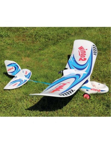 Avion KIT ROBBE WINGO 2 KIT "VOUS POUVEZ VOLER" AVEC MOTEUR SANS BALAIS, CONTRÔLEUR ET SERVOS.