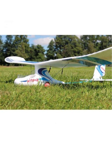 Avion KIT ROBBE WINGO 2 KIT "VOUS POUVEZ VOLER" AVEC MOTEUR SANS BALAIS, CONTRÔLEUR ET SERVOS.