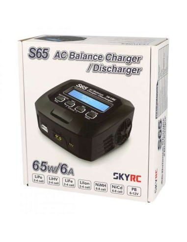 Chargeur S65 single AC charger (lipo 2-4S up to 6A- 65w)