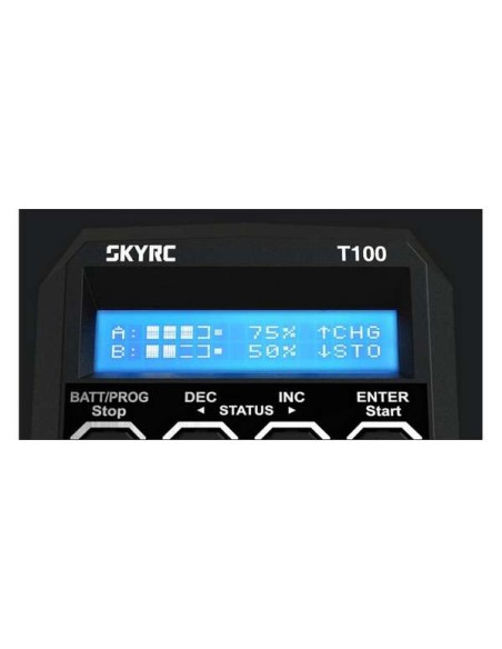 Chargeur T100 Duo AC Charger (LiPo 2-4s up to 5A - 2x50w)