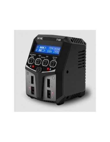 Chargeur T100 Duo AC Charger (LiPo 2-4s up to 5A - 2x50w)