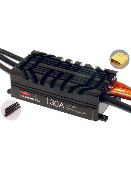 ROBBE RO-CONTROL PRO WIFI 2-6S 130A HV-BEC XT-90 / 5mm CONTACT OR