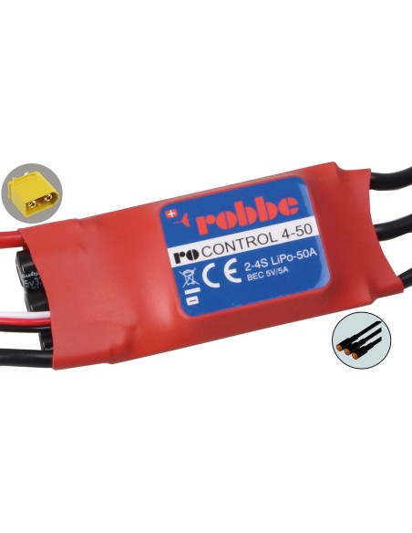 VARIATEUR ROBBE RO-CONTROL 4-50 2-4S -50(70)A 5V/5A SWITCH BEC