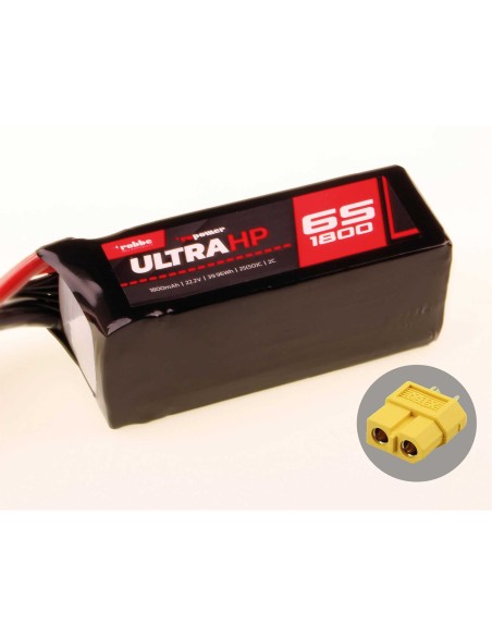 accu ROBBE RO-POWER ULTRA HP 1800MAH 22,2 VOLT 6S 25(50)C LIPO accu