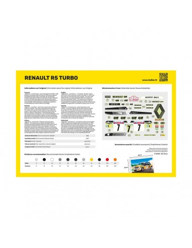 HELLER STARTER KIT Renault R5 Turbo 1/24