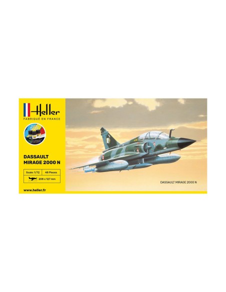 Maquette avion STARTER KIT Mirage 2000 N 1/72 Heller