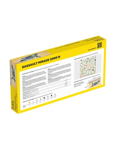 Maquette avion STARTER KIT Mirage 2000 N 1/72 Heller