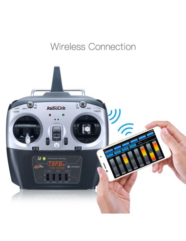Radio Radio 8 canaux T8FB BT (Bluetooth) (Mode 1) avec récepteur R8EF
