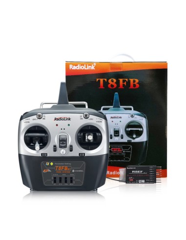 Radio Radio 8 canaux T8FB BT (Bluetooth) (Mode 1) avec récepteur R8EF