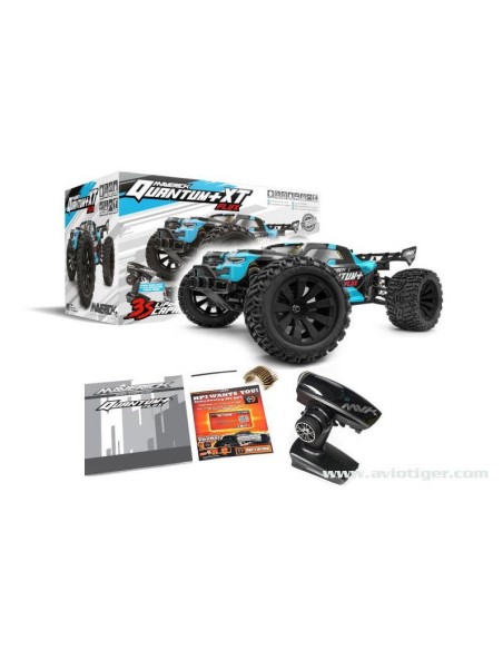 Voiture QUANTUM+ XT FLUX 4X4 1/10 ARGENT BLEU | Ventedemodelisme.fr