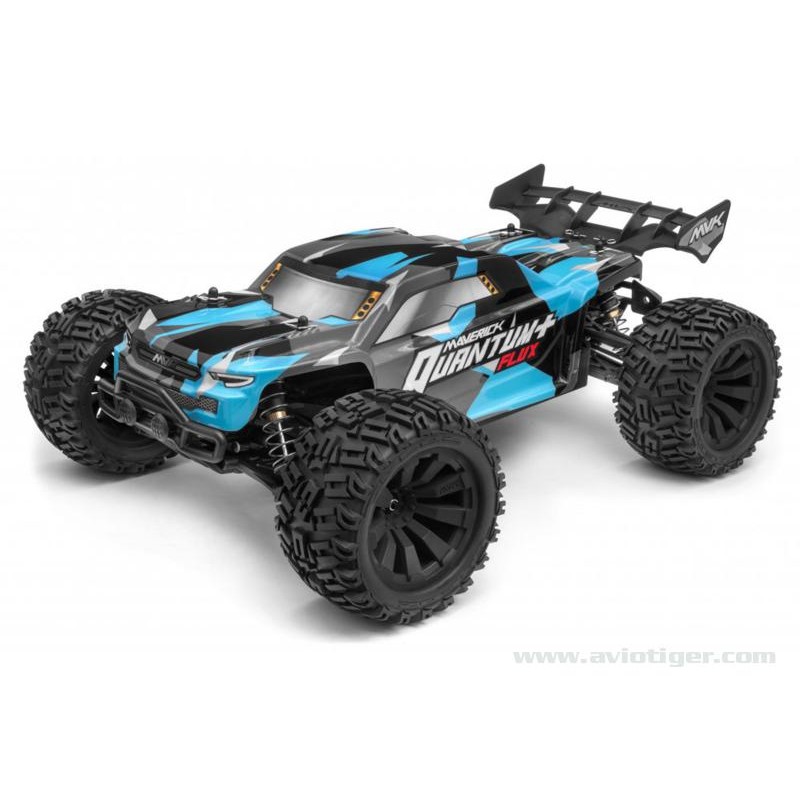 Voiture QUANTUM+ XT FLUX 4X4 1/10 ARGENT BLEU | Ventedemodelisme.fr
