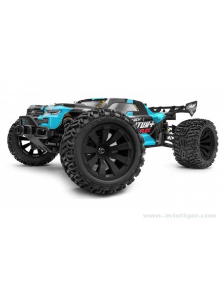 Voiture QUANTUM+ XT FLUX 4X4 1/10 ARGENT BLEU | Ventedemodelisme.fr