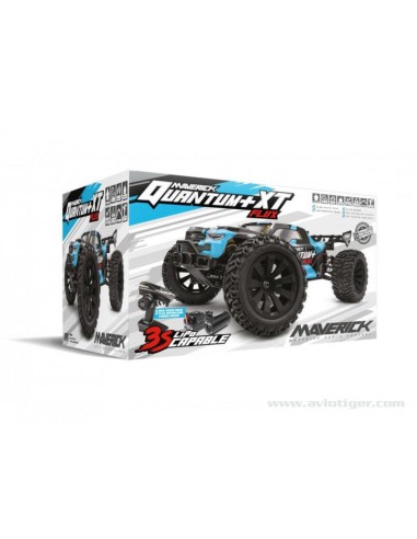 Voiture QUANTUM+ XT FLUX 4X4 1/10 ARGENT BLEU | Ventedemodelisme.fr