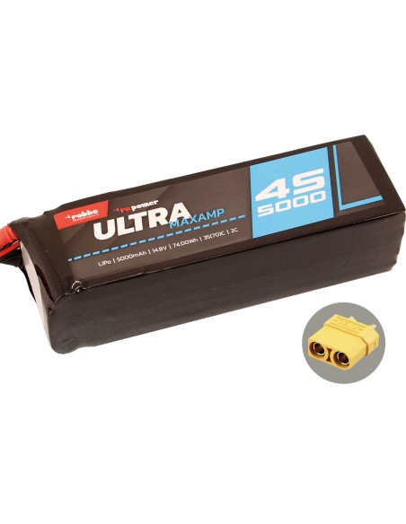 Accu Robbe Modellsport RO-POWER ULTRA MAXAMP 5000MAH 14,8 VOLT 4S 35(70)C LIPO AKKU