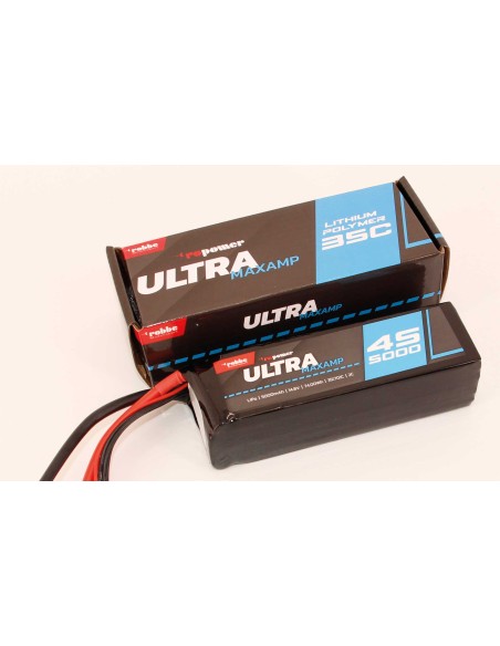 Accu Robbe Modellsport RO-POWER ULTRA MAXAMP 5000MAH 14,8 VOLT 4S 35(70)C LIPO AKKU