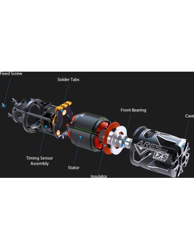 Moteur ARES PRO V2.1 STOCK Brushless Motor 1/10 Sensor 10.5T