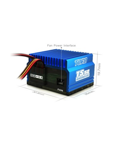 Variateur ESC TORO TS50 1/10 Sensored Brushless ESC 50Amp