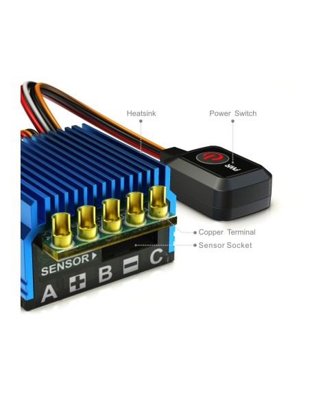 Variateur ESC TORO TS50 1/10 Sensored Brushless ESC 50Amp