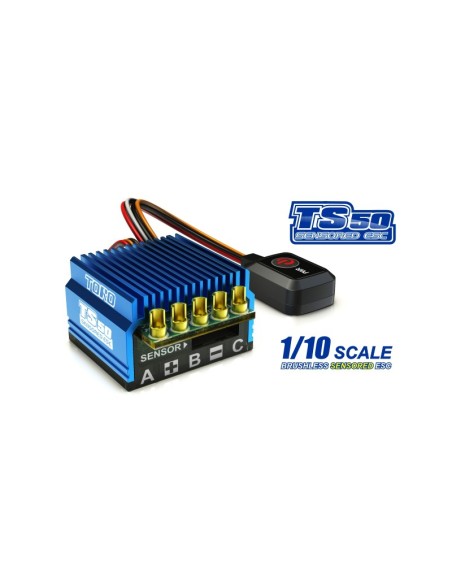 Variateur ESC TORO TS50 1/10 Sensored Brushless ESC 50Amp