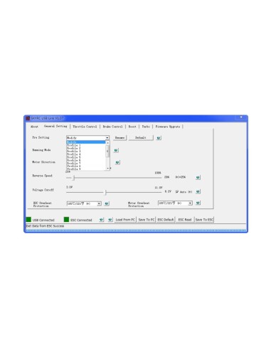 Variateur ESC TORO TS50 1/10 Sensored Brushless ESC 50Amp