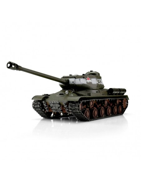 Char d'assaut, tank 1/16 RC IS-2 1944 vert BB
