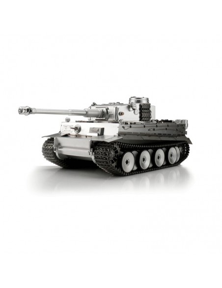 Char d'assaut, tank 1/16 RC Tiger I version full metal flash de bouche