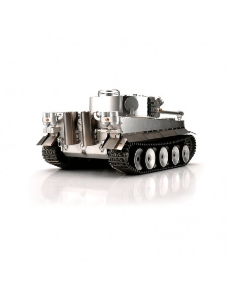 Char d'assaut, tank 1/16 RC Tiger I version full metal flash de bouche