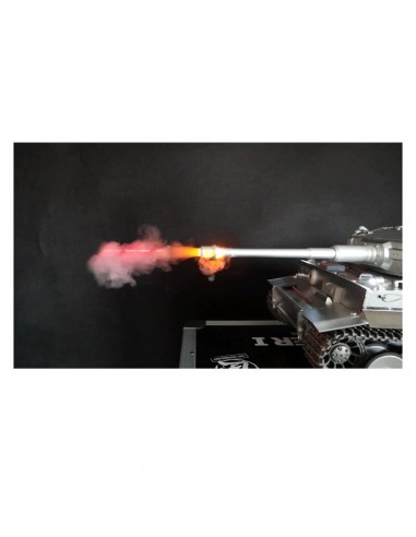 Char d'assaut, tank 1/16 RC Tiger I version full metal flash de bouche