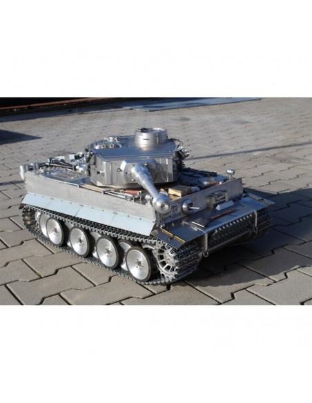 Char d'assaut, tank 1/8 RC Tiger I Full Metal Version Tank BB