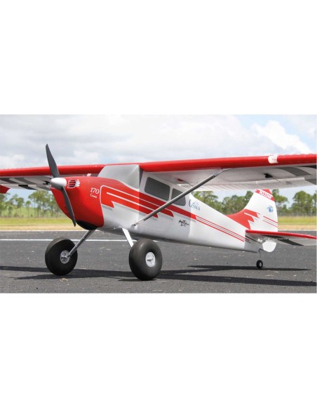 Avion PREMIER AIRCRAFT CESSNA 170 SUPER PNP ROUGE/BLANC M. AURA 8 ET FEUX DE POSITION