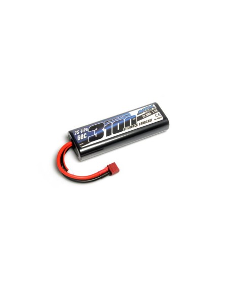 Accu LIPO 7.4V 3100 MAH 50C DEAN