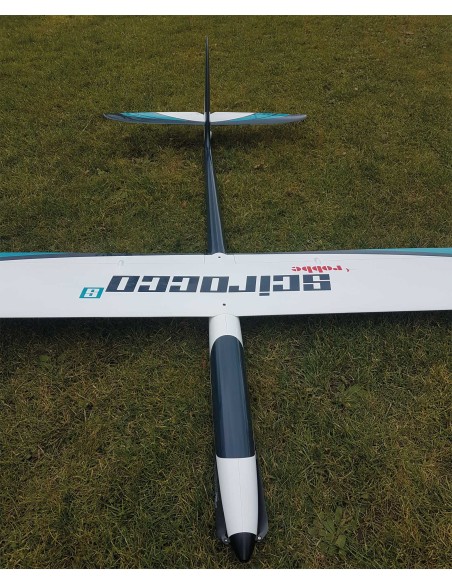 Planeur Robbe Modellsport SCIROCCO S 3,75M ARF (Petrol) en fibre de verre PLANEUR HAUTE PERFORMANCE AVEC 4 VOLETS