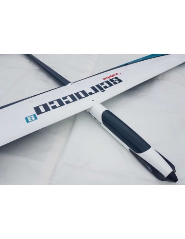 Planeur Robbe Modellsport SCIROCCO S 3,75M ARF (Petrol) en fibre de verre PLANEUR HAUTE PERFORMANCE AVEC 4 VOLETS